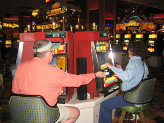 Bob and Annie on the carousel...